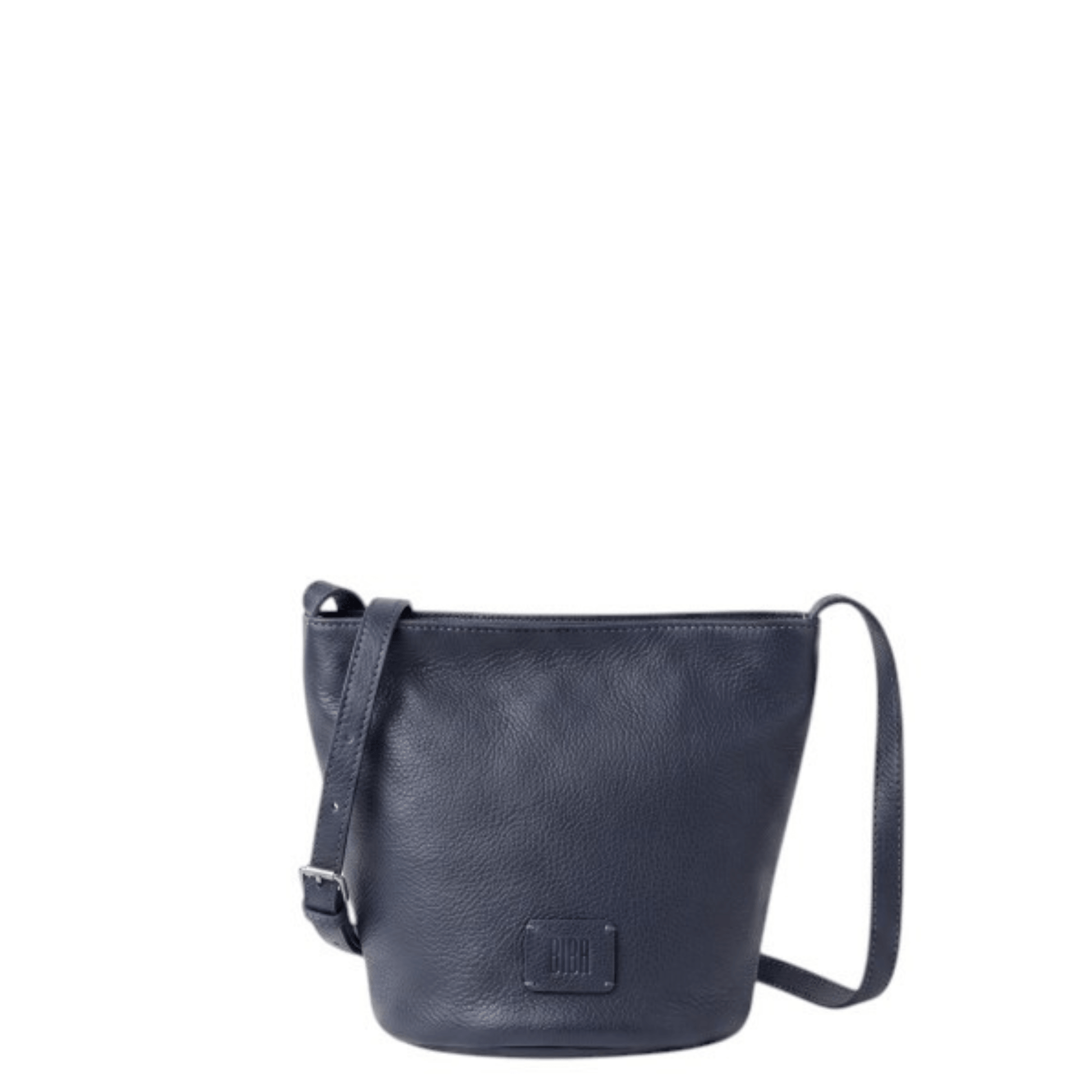 Sac bandoulière BIBA Chester TB CET1L en cuir de vachette bleu marine vue de face
