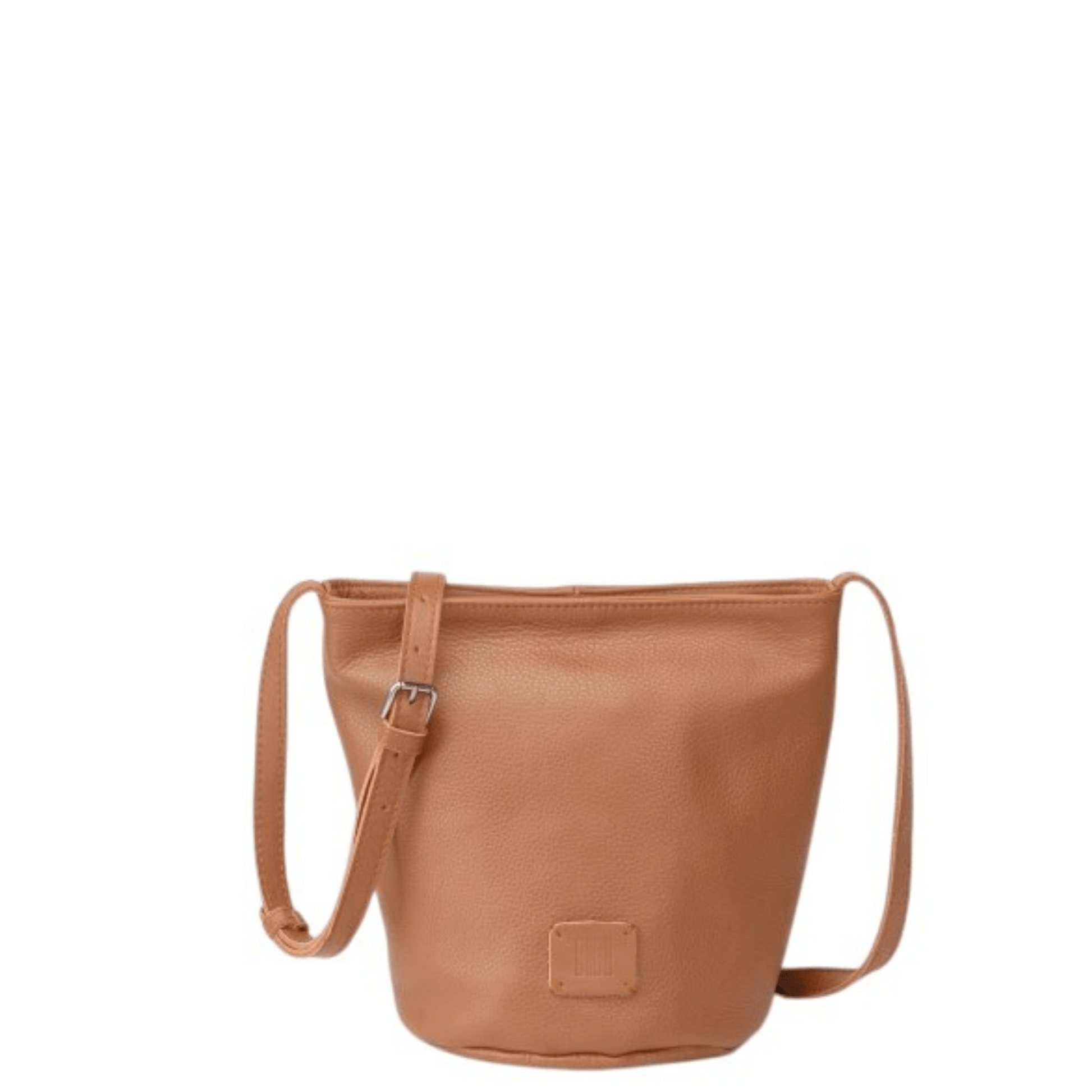Sac bandoulière BIBA Chester TB CET1L en cuir de vachette Tan vue de face