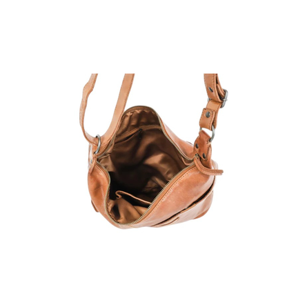 Interieur sac cuir BEAR Frieda marron compartiment rangement
