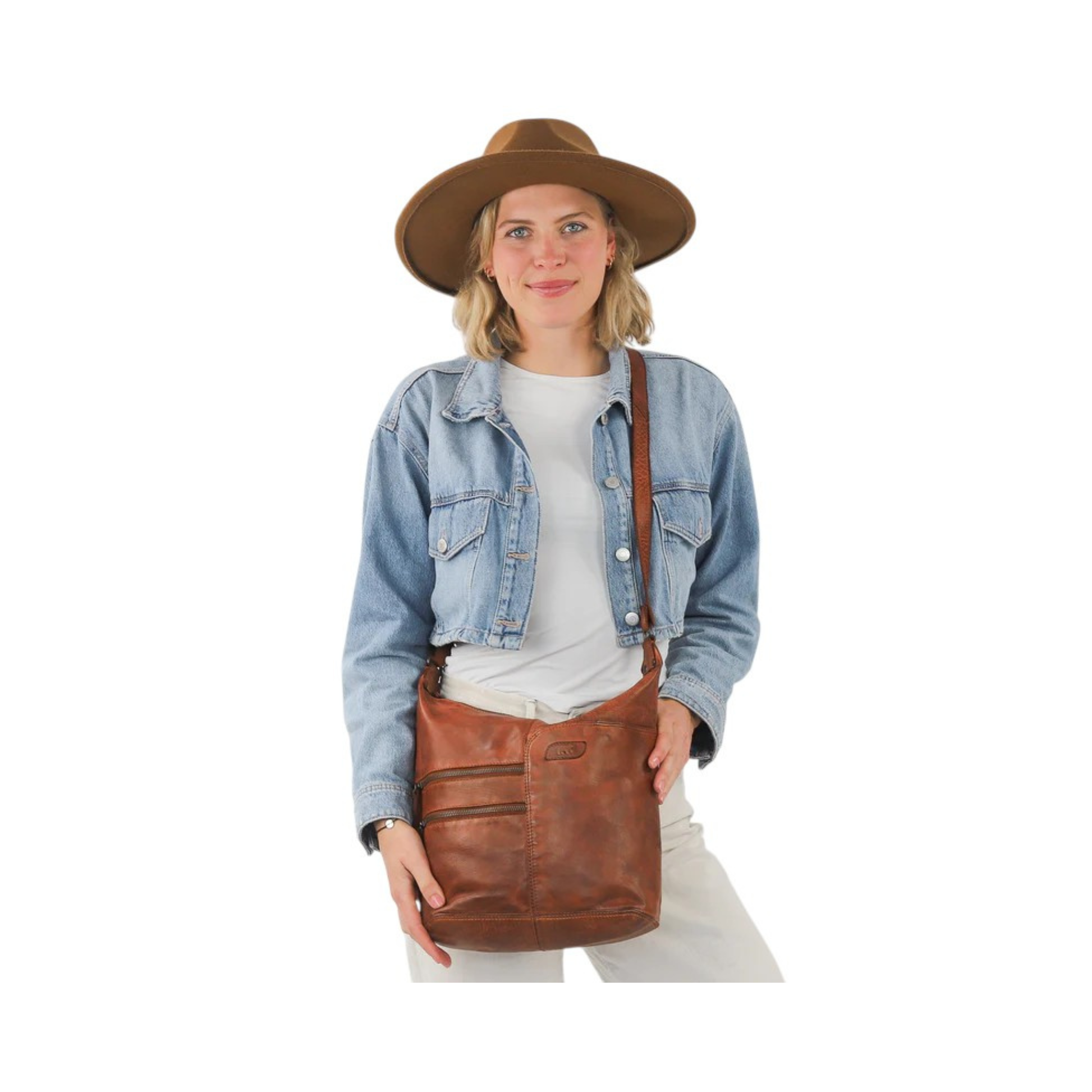 Sac cuir femme porte bandouliere look quotidien

