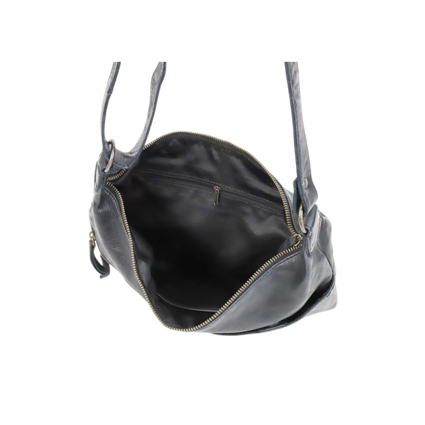 Interieur sac cuir noir BEAR Frieda rangement zip