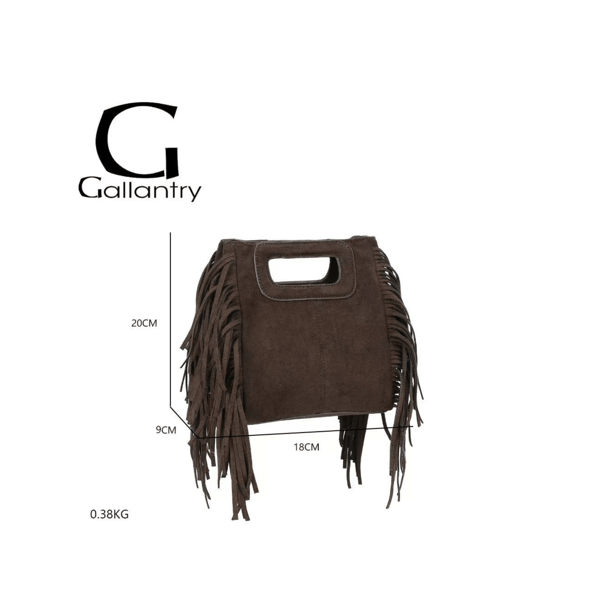 Dimensions sac Gallantry café style bohème chic

