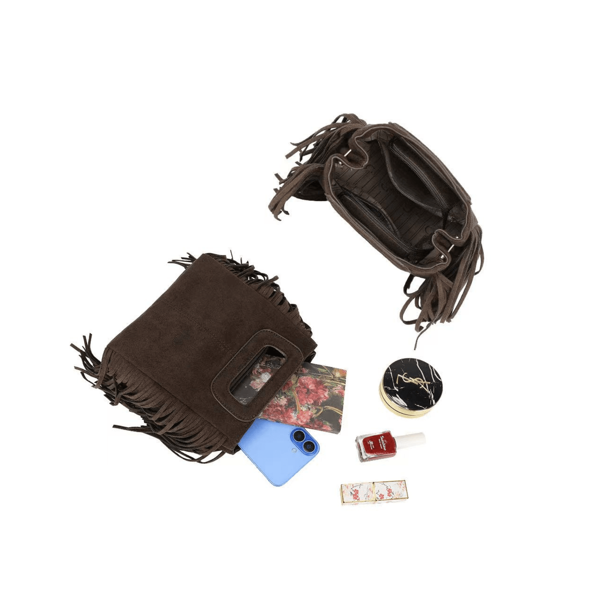 Intérieur sac Gallantry café synthétique effet daim
