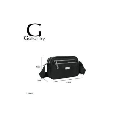 Dimensions du sac bandoulière Gallantry noir