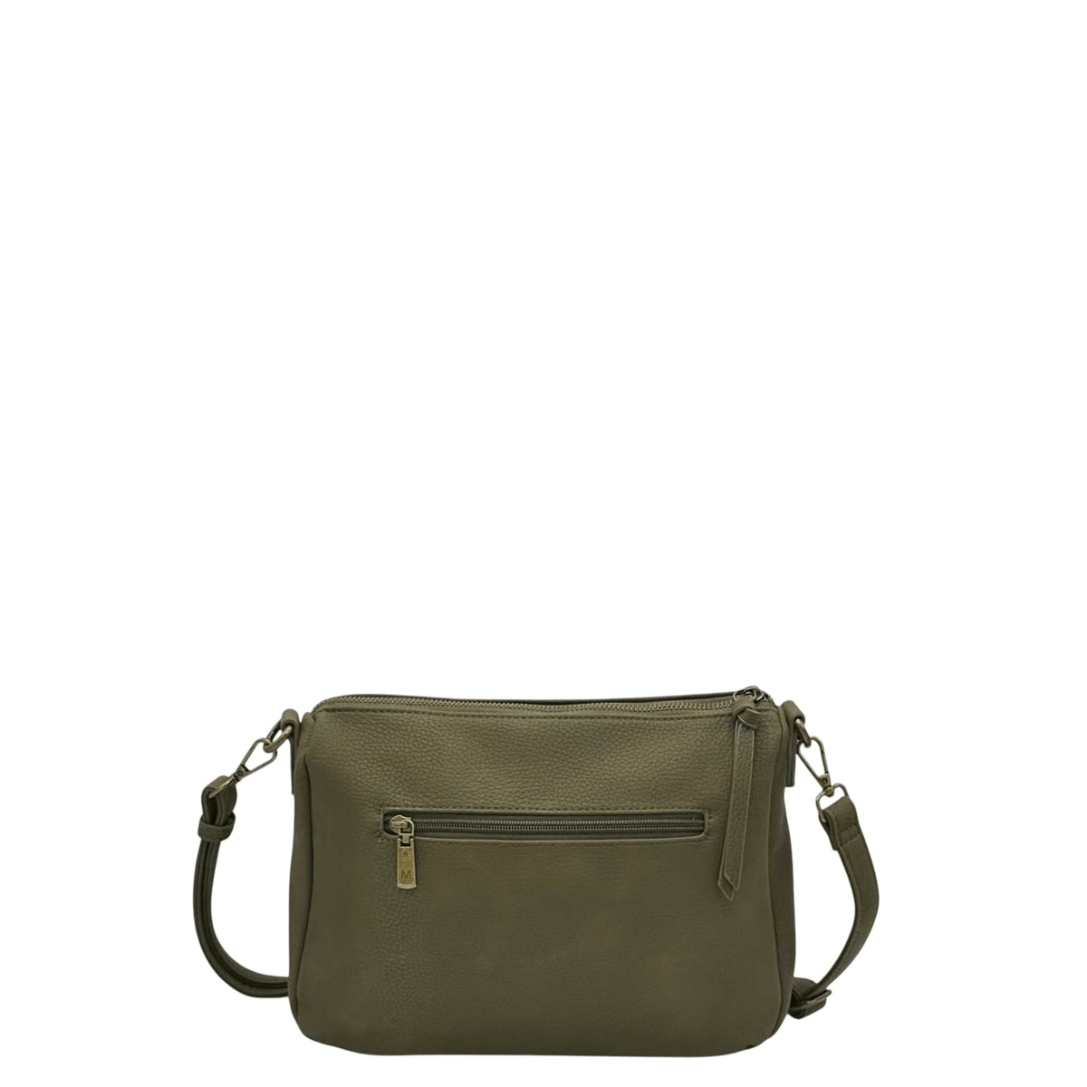 Sac bandoulière Mandoline Marie 4221 kaki vue de dos
