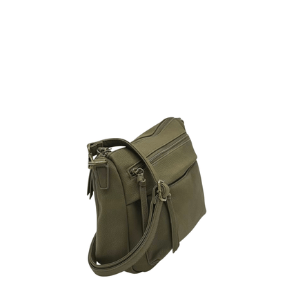 Sac Mandoline Marie 4221 kaki vue de profil