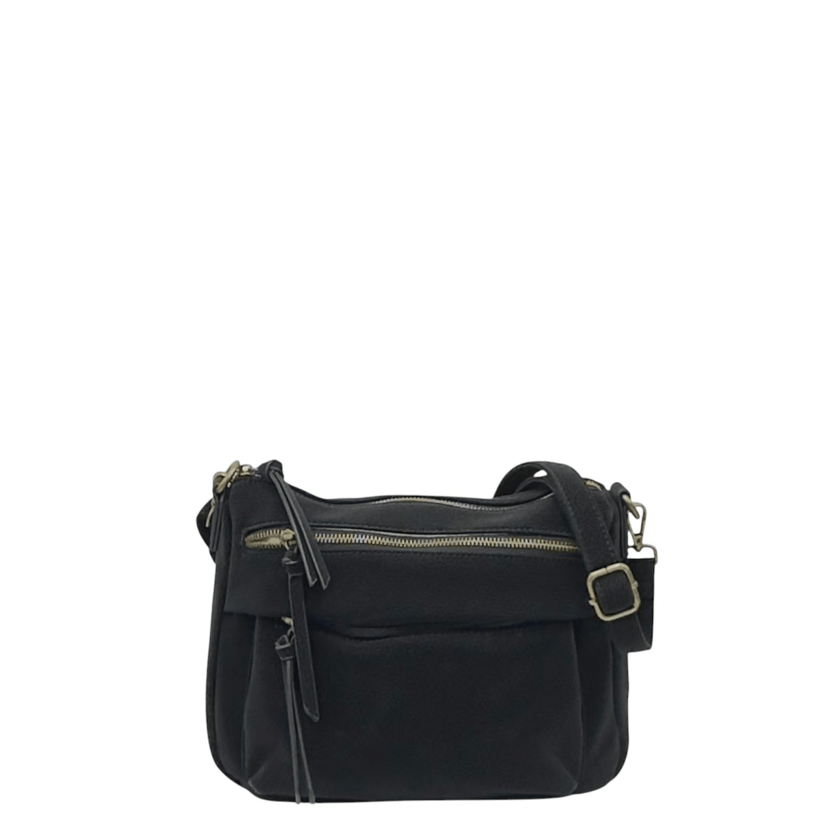 Sac bandoulière Mandoline Marie 4221 noir vue de face