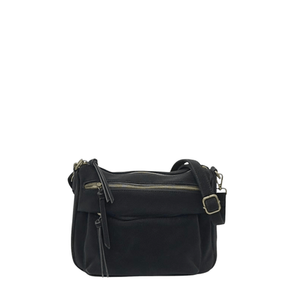 Sac bandoulière Mandoline Marie 4221 noir vue de face