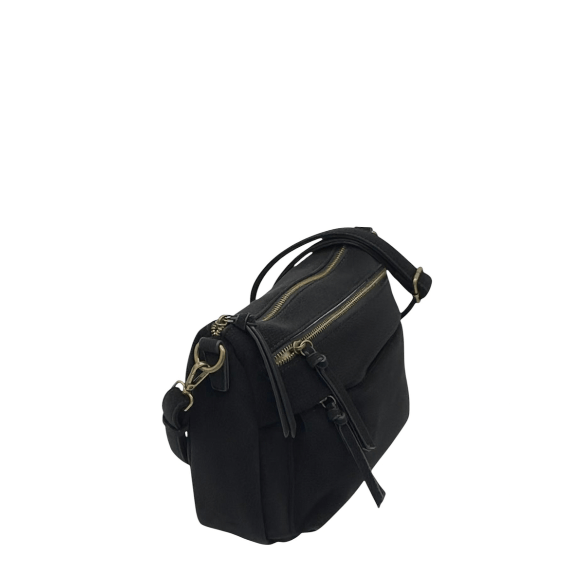 Sac Mandoline Marie 4221 noir vue de profil
