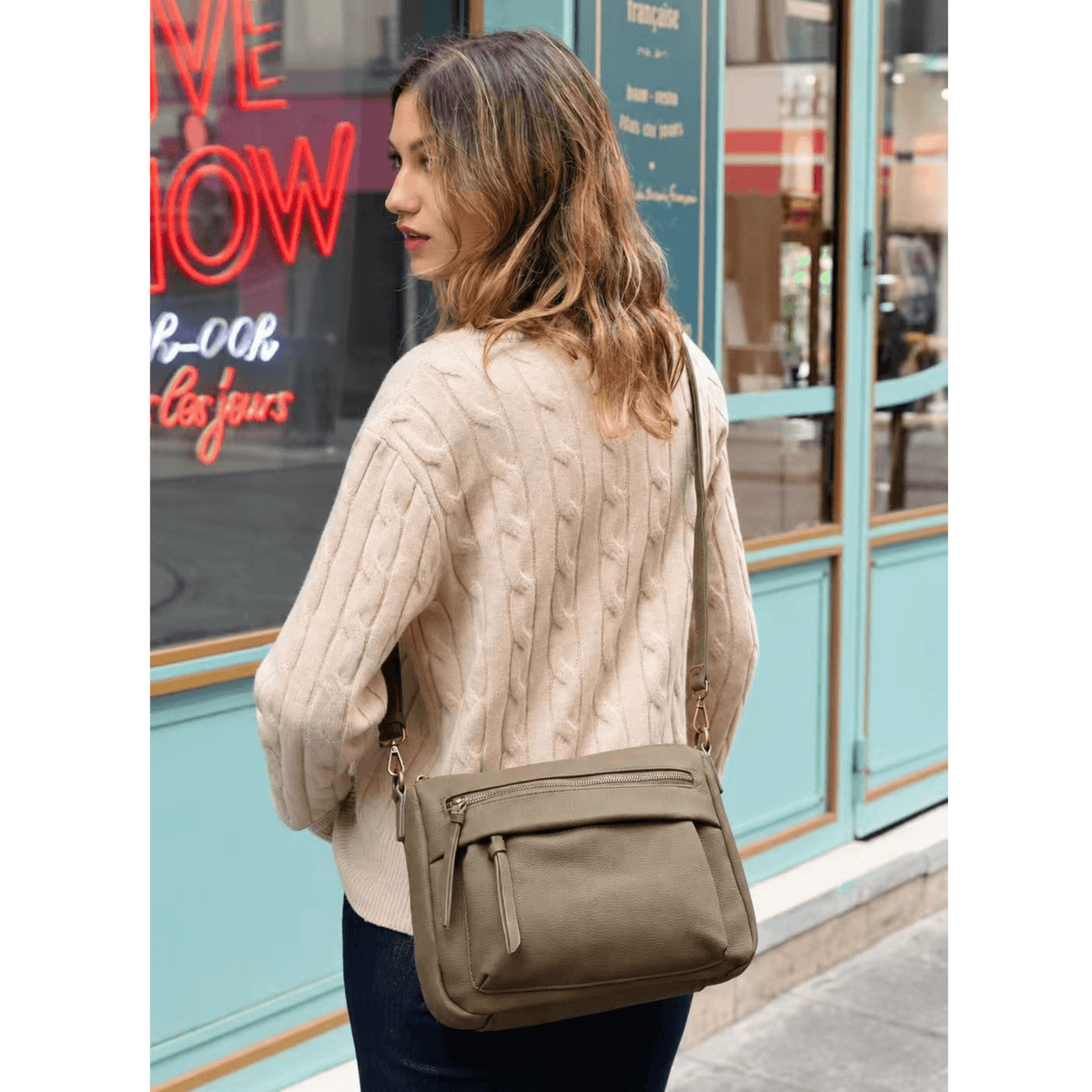 Sac bandoulière Mandoline Marie 4221 porté femme