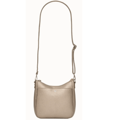 Sac Néo FLORA & CO taupe métallisé vue de face