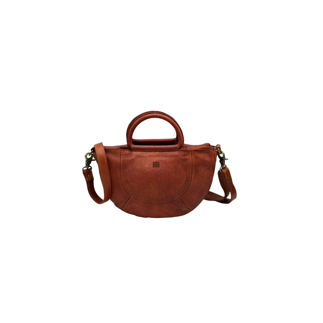 Sac à main BIBA Milbridge cuir véritable forme demi-lune bandoulière