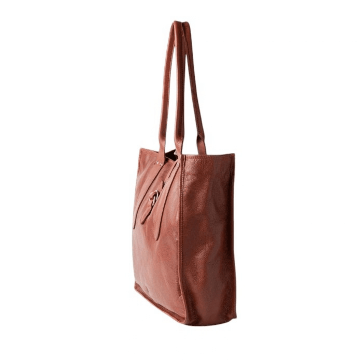 Sac cabas BIBA Rushville cognac vu de côté