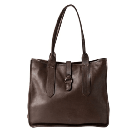 Sac cabas BIBA Rushville RUE1L marron en cuir de vachette lavé