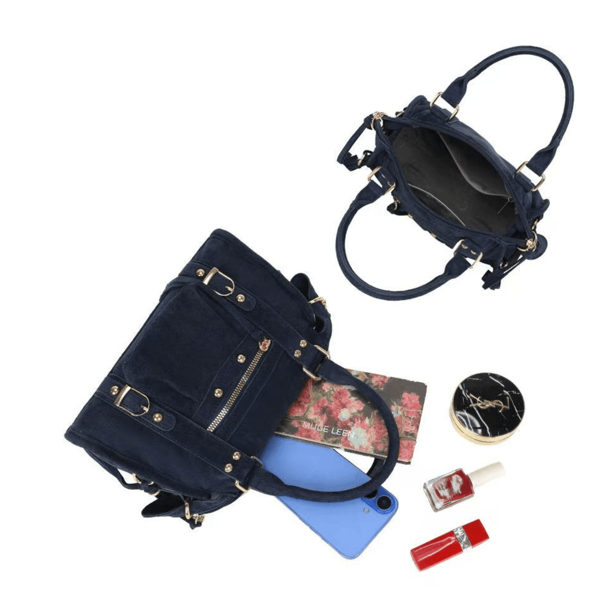 Sac bowling Gallantry Skyla bleu marine intérieur et rangements