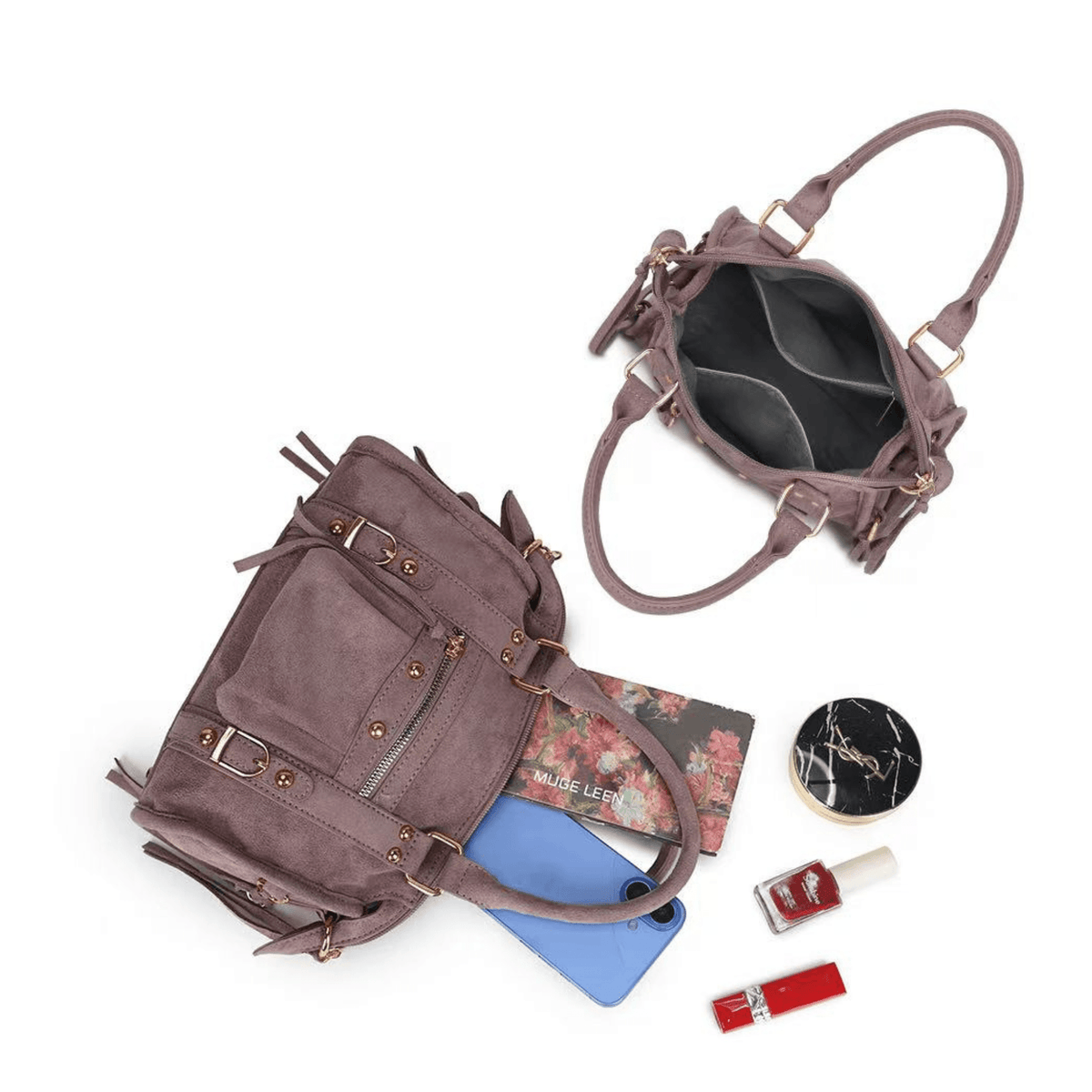 Sac bowling Gallantry Skyla rose intérieur et rangements