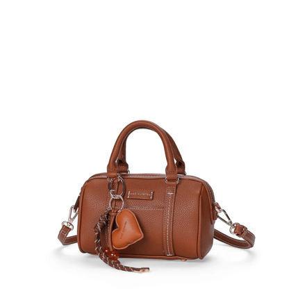 Sac à main MAC ALYSTER Harmonia cognac vue trois quarts