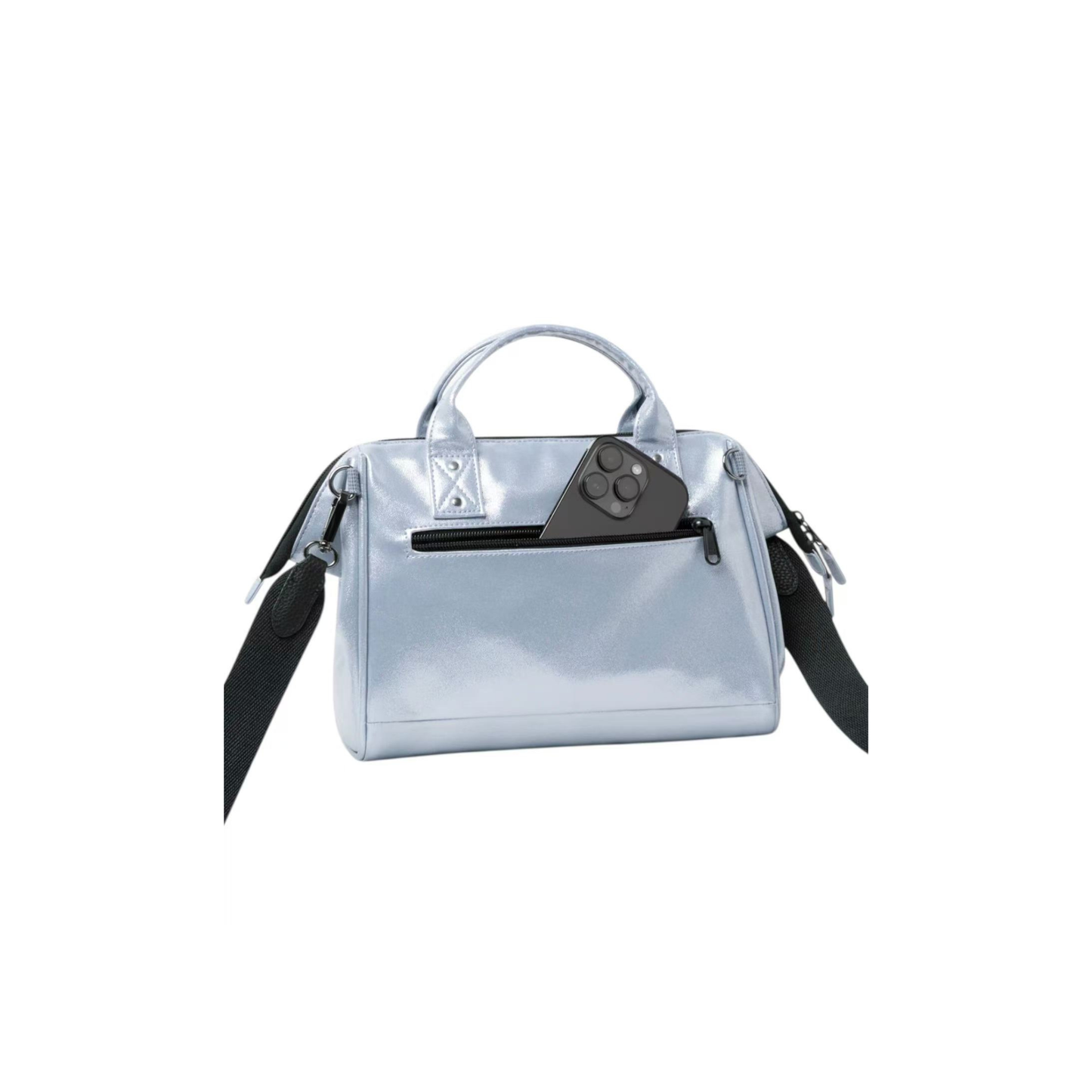 Sac Cabaia Fidji Silver vue arrière poche zippée
