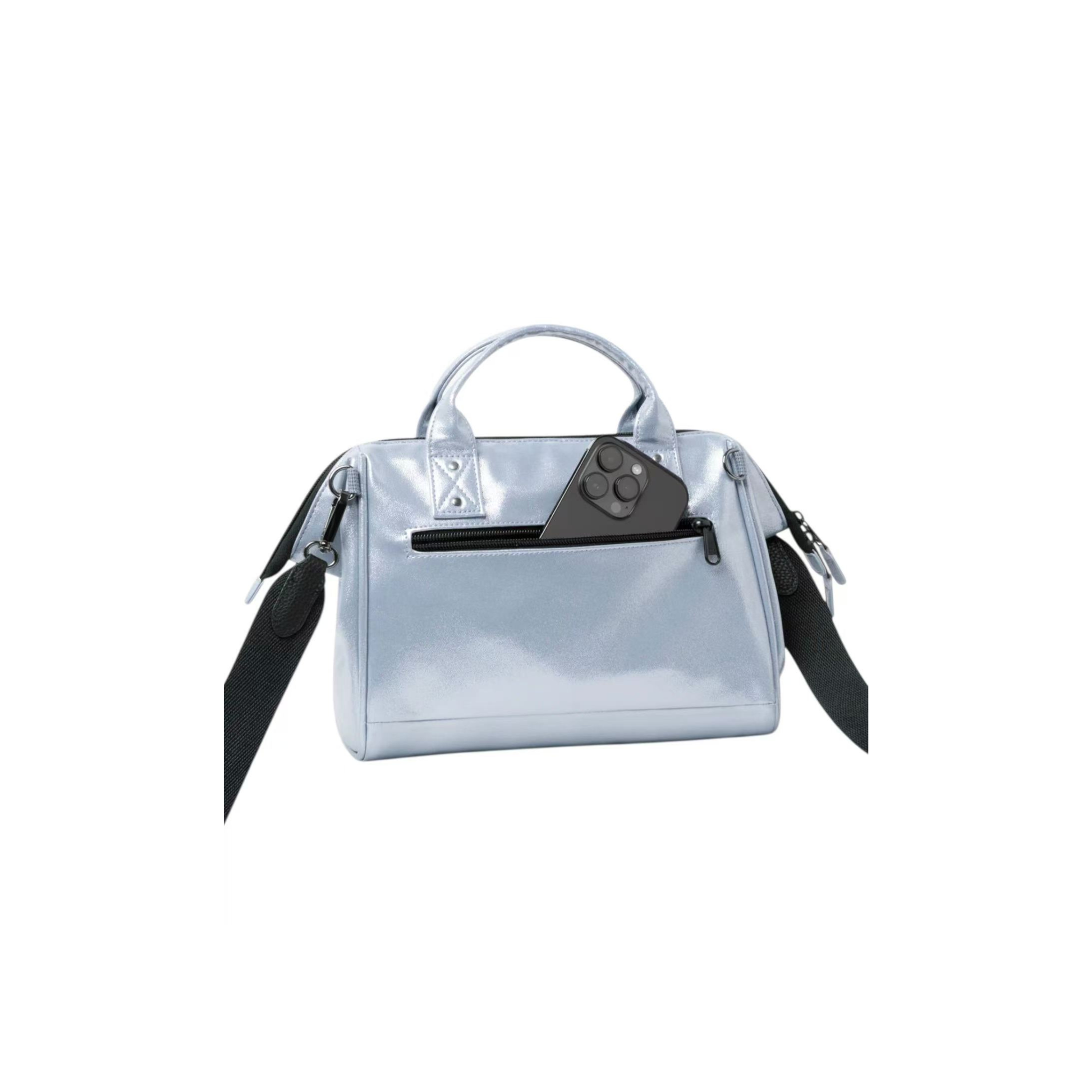 Sac Cabaia Fidji Silver vue arrière poche zippée
