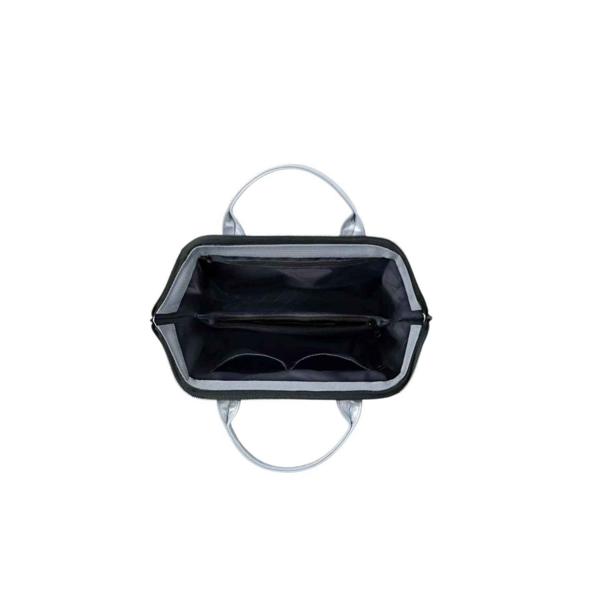 Intérieur sac Cabaia Fidji Silver compartiments organisés Nevada Maroquinerie
