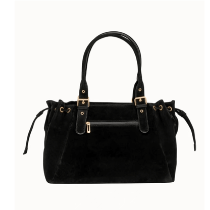 Dos du sac cabas Garance noir avec poche zippée extérieure