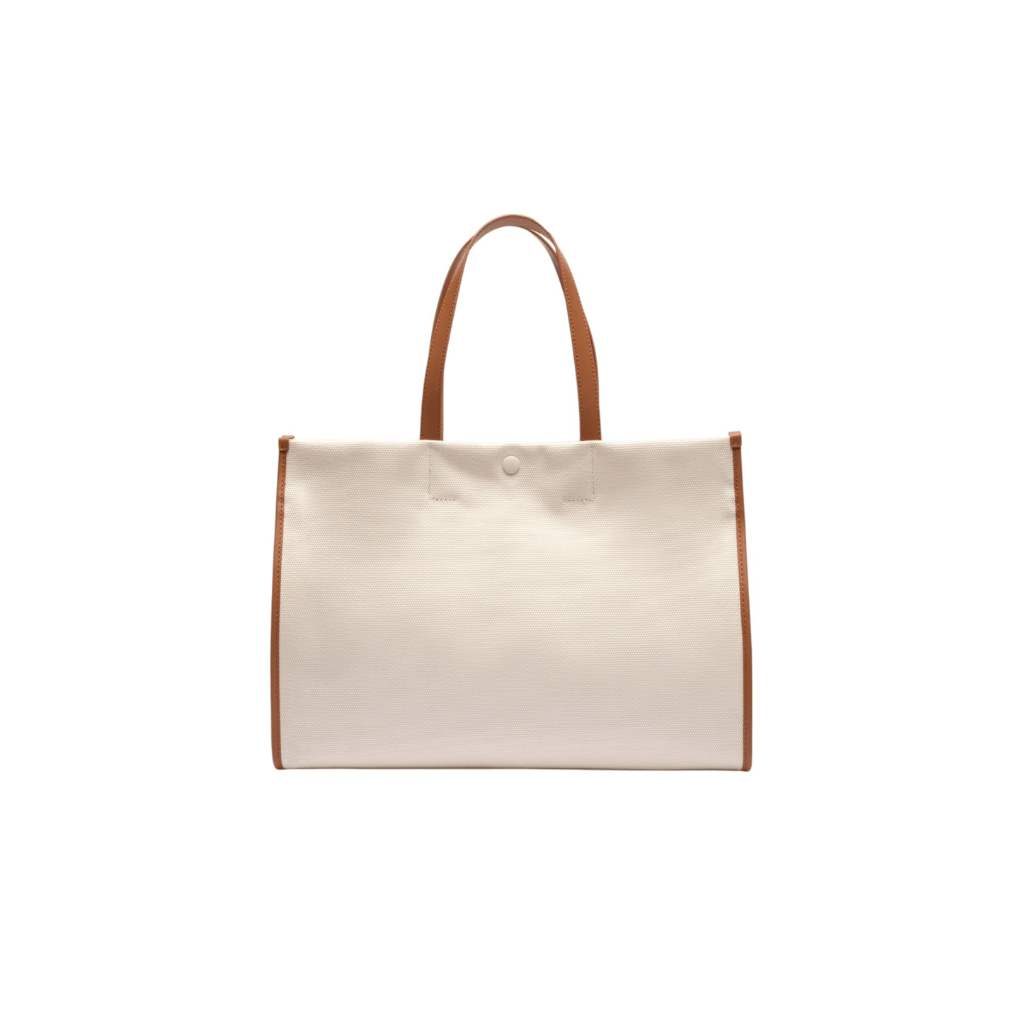 Profil du sac cabas Lacoste Héritage Canvas naturel tan
