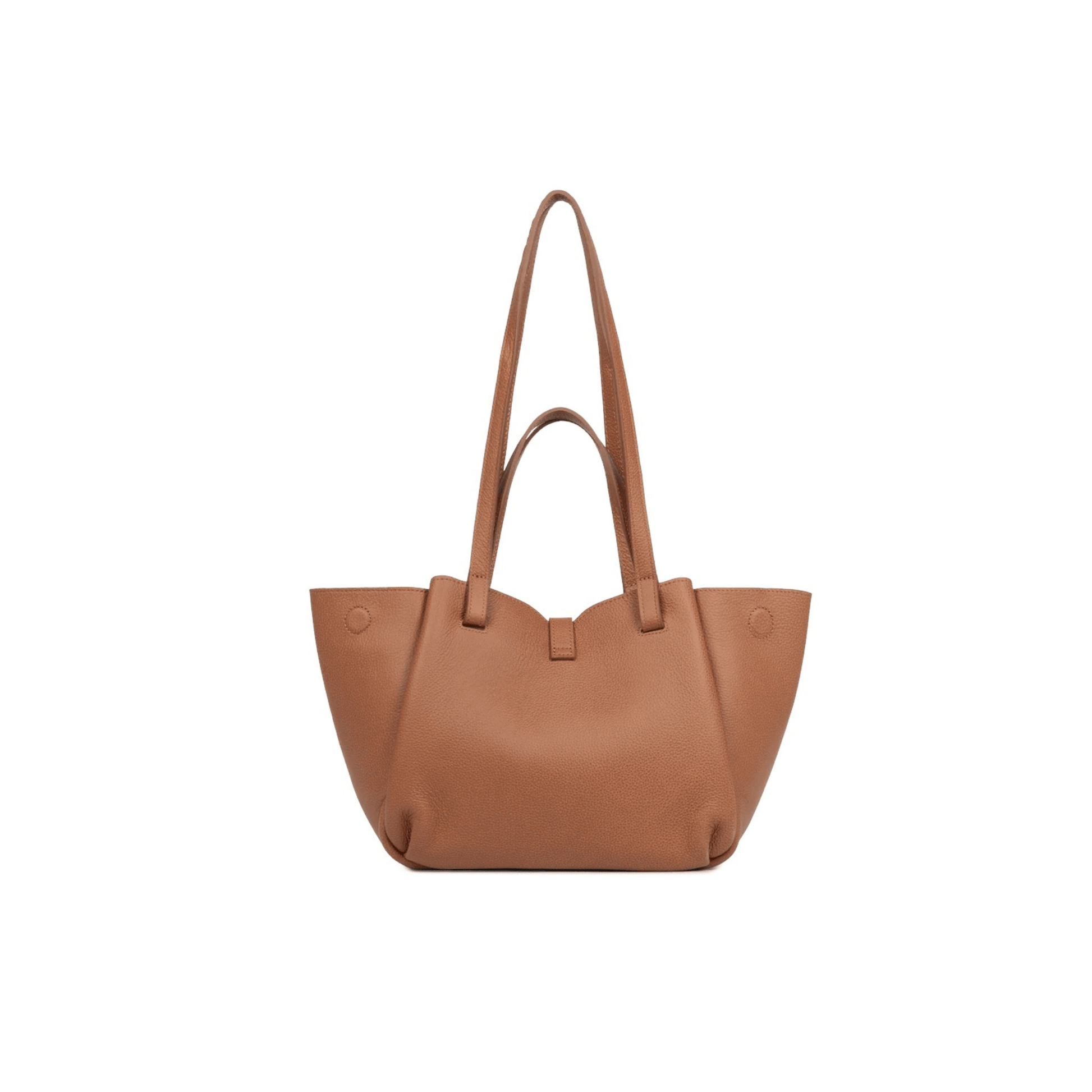 Vue arrière du sac cabas Lancaster camel cuir grainé