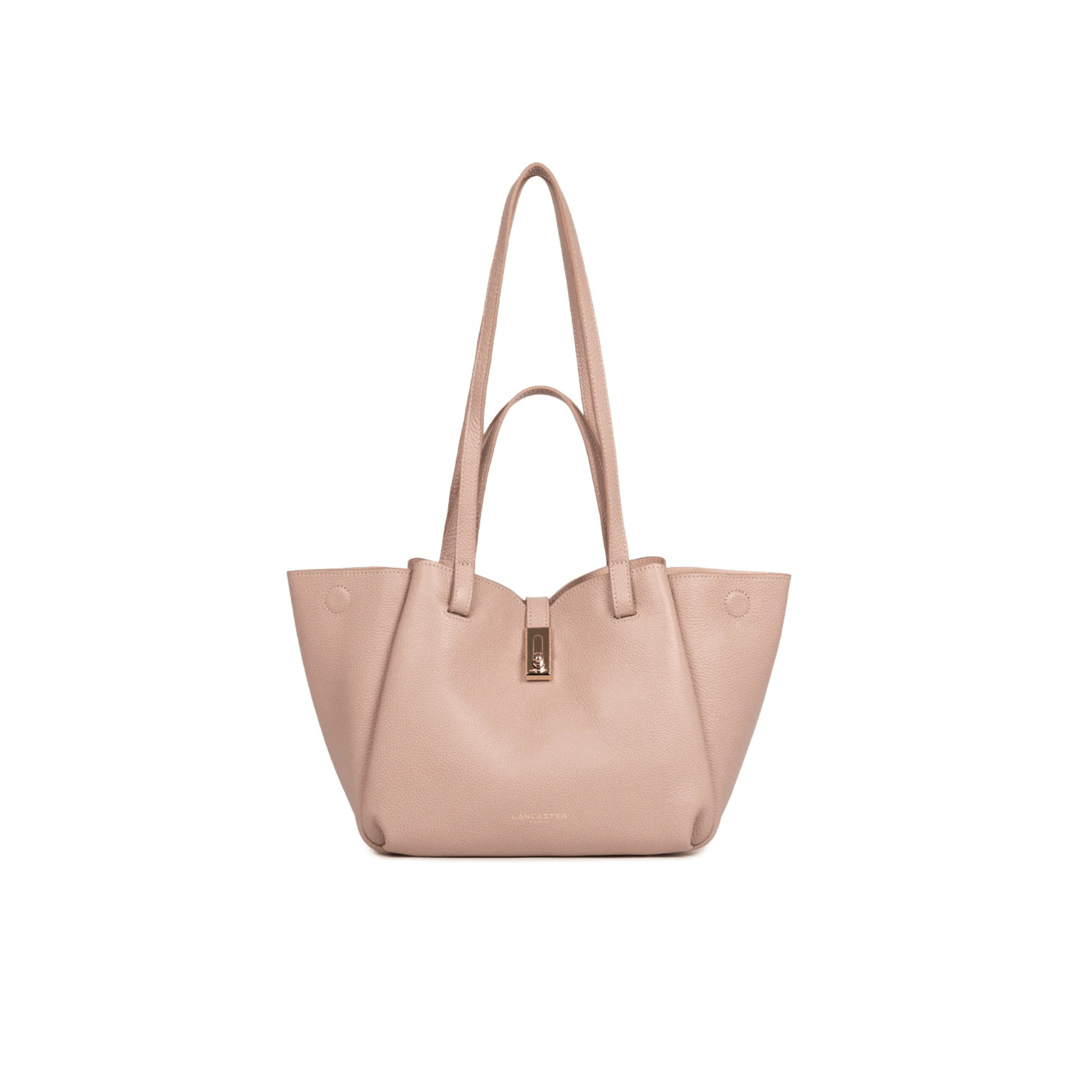 Sac cabas Lancaster Milano Horizon nude vue face Nevada Maroquinerie