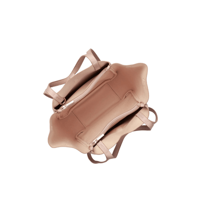 Intérieur du sac Lancaster Milano Horizon nude avec compartiments zippés