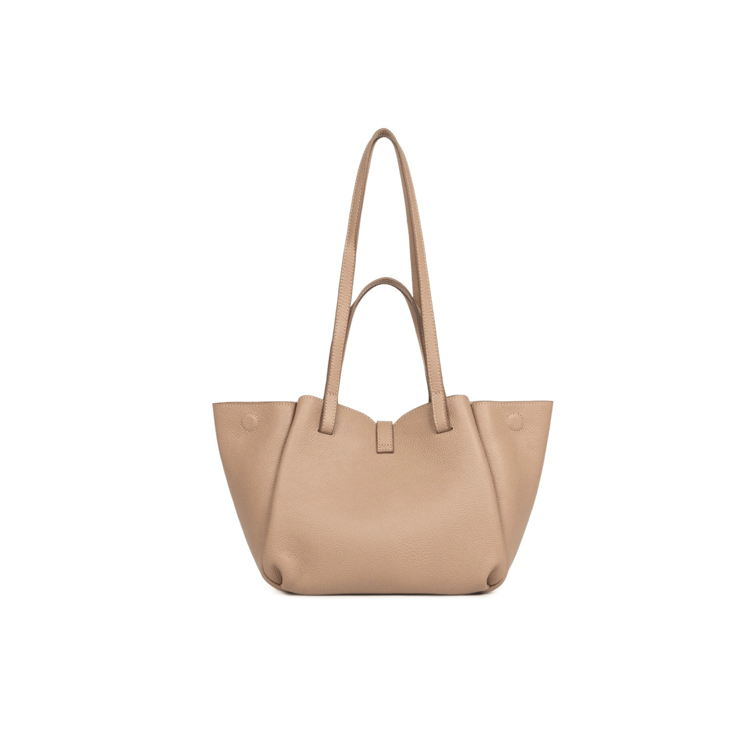 Vue arrière du sac cabas Lancaster sable cuir grainé