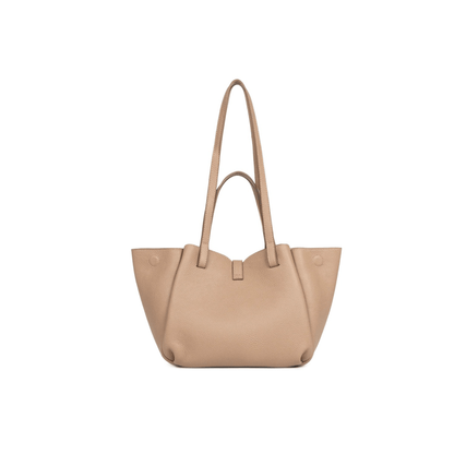 Vue arrière du sac cabas Lancaster sable cuir grainé