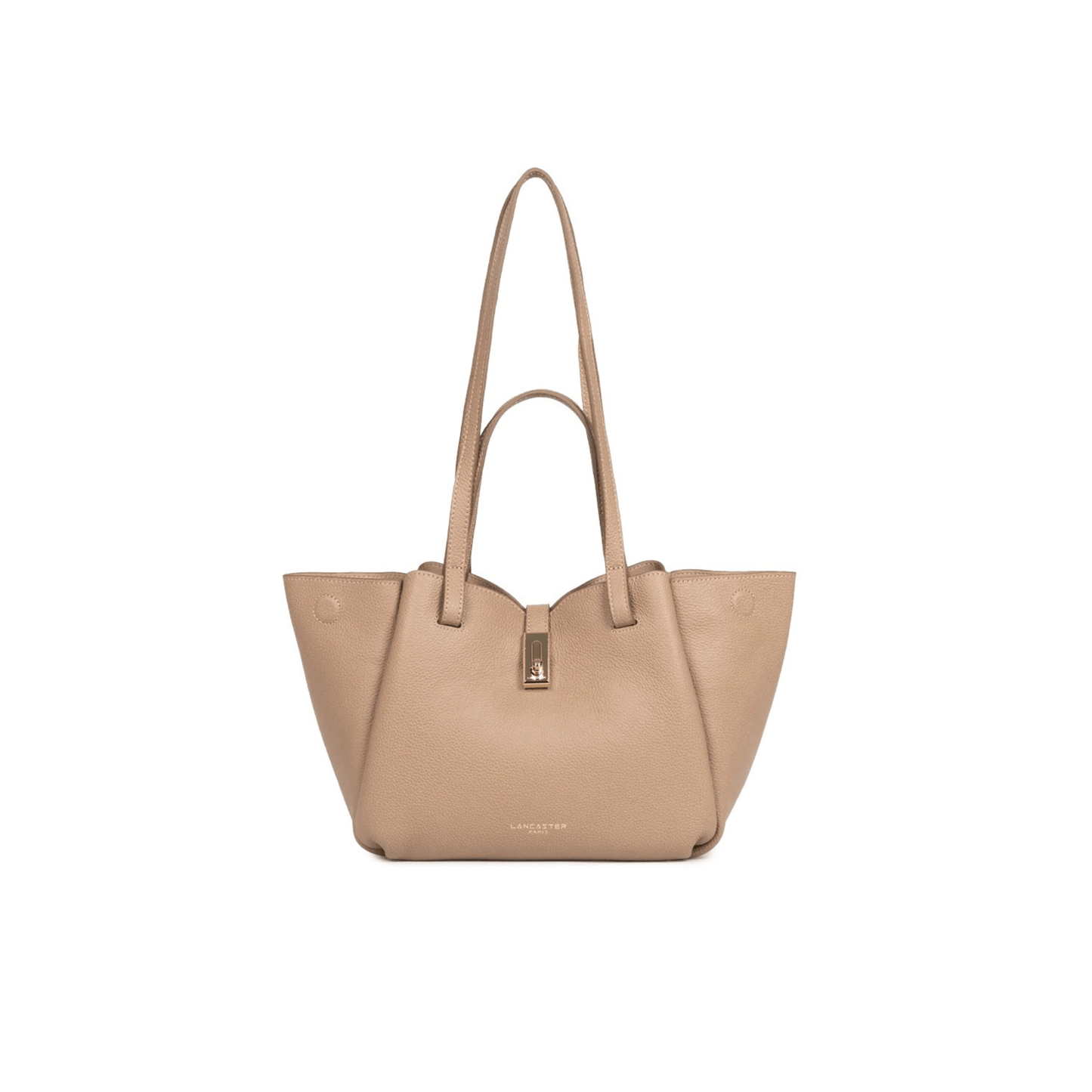 Sac cabas Lancaster Milano Horizon sable vue face Nevada Maroquinerie