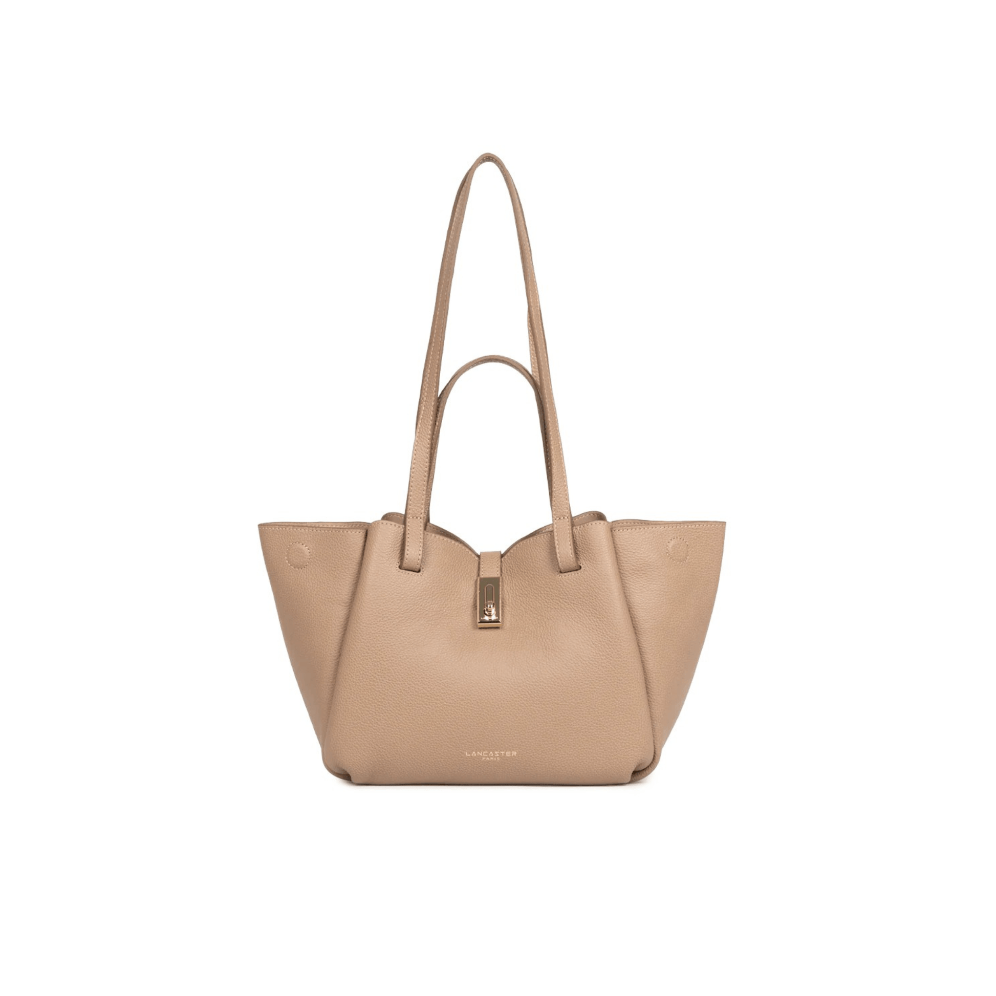 Sac cabas Lancaster Milano Horizon sable vue face Nevada Maroquinerie