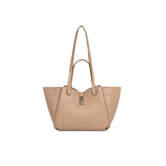 Sac cabas Lancaster Milano Horizon sable vue face Nevada Maroquinerie