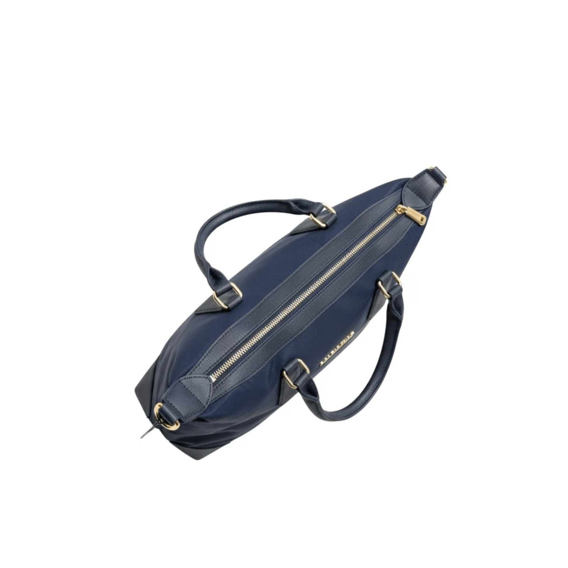 Vue dessus du sac cabas Valentino Bags VBSA9T01 marine avec fermeture zip