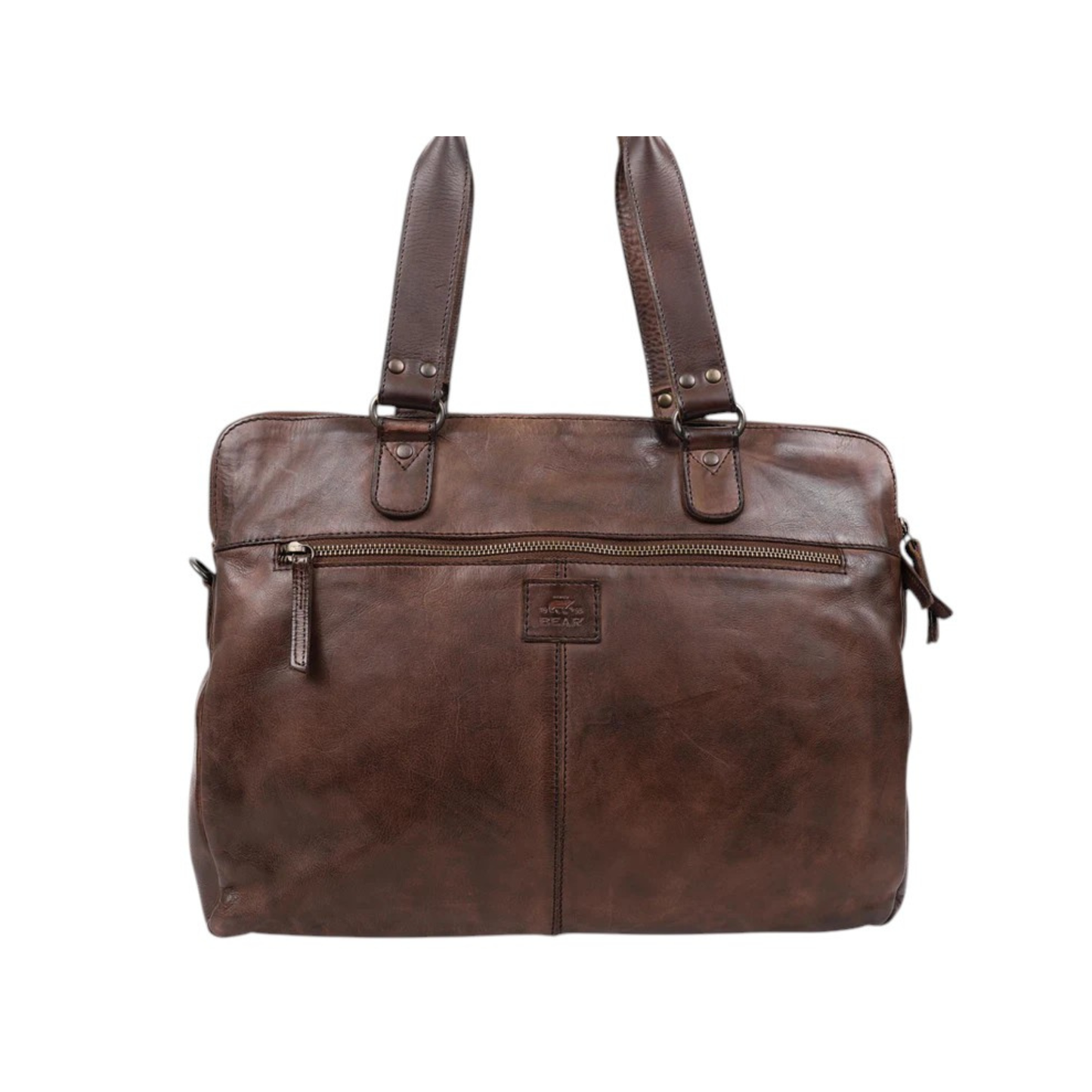 Sac cabas cuir femme BEAR LIA marron vue arrière