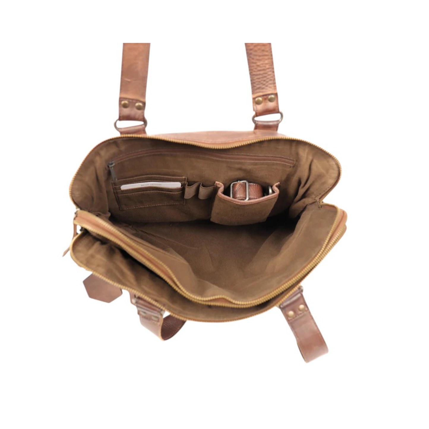 Sac cabas cuir BEAR LIA intérieur compartiments ordinateur
