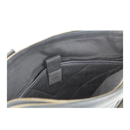 Sac cabas cuir noir BEAR LIA détail rangement intérieur