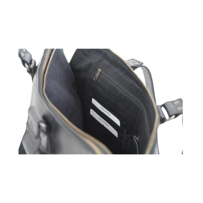 Sac cuir noir BEAR LIA intérieur compartiment ordinateur et rangement