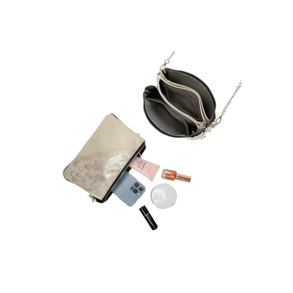 Sac bandoulière doré femme Gallantry pochette chic tendance