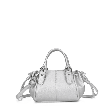 Sac à main Gallantry Mini Garance argenté, vue de face
