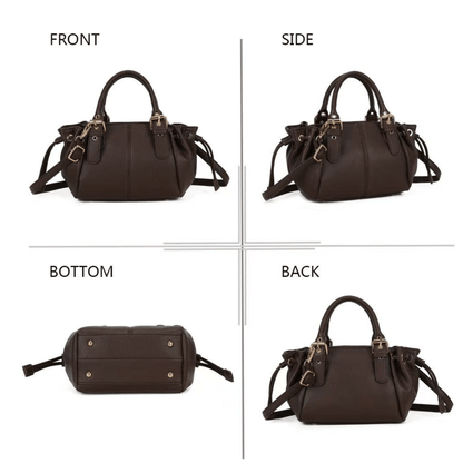 Sac Gallantry Mini Garance café présenté sous plusieurs angles