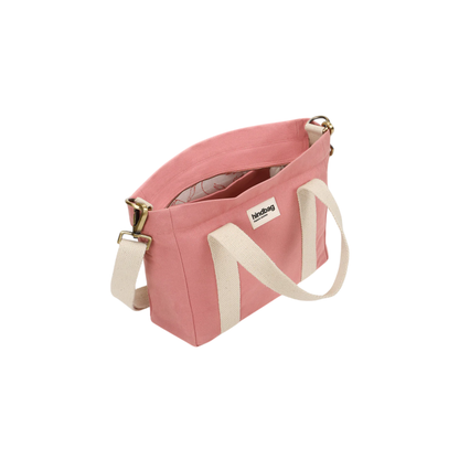 Sac cabas femme Hindbag Louise rose blush vue de face, sélection Nevada Maroquinerie