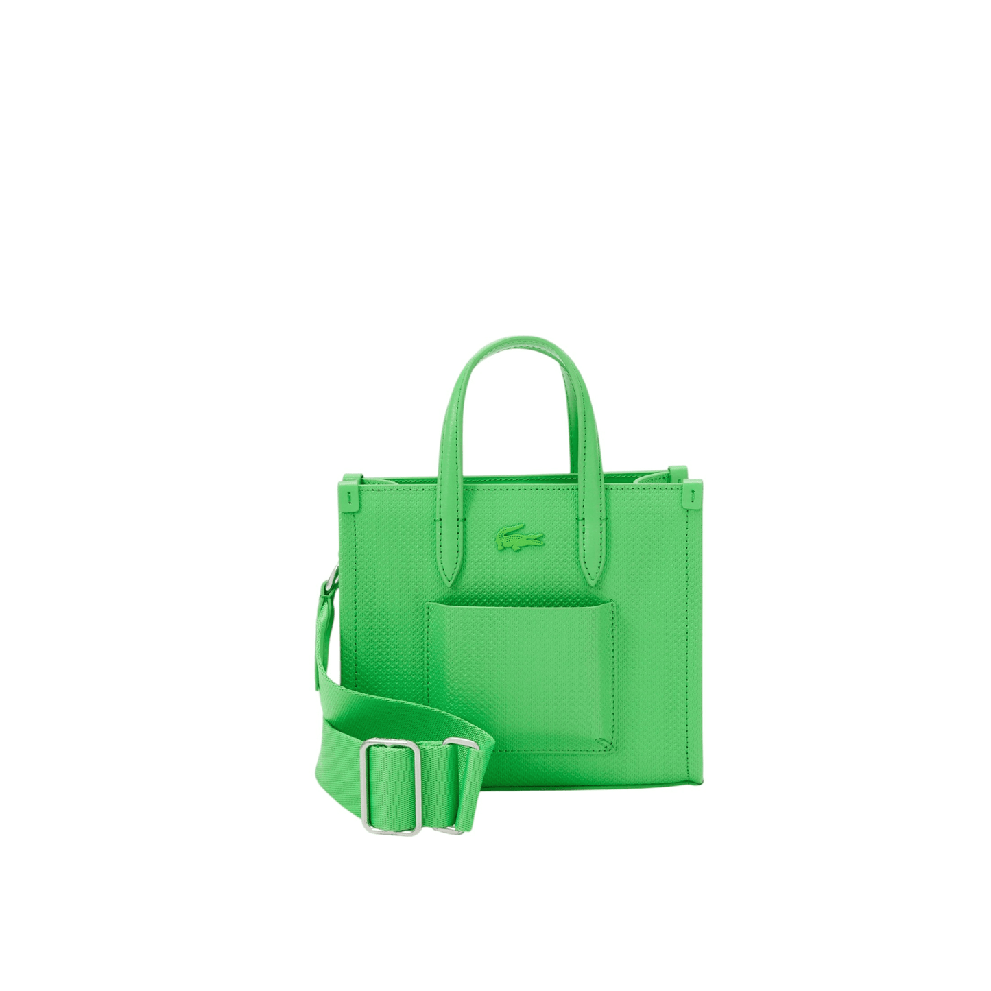Sac à main Lacoste CHANTACO CLASSICS vert oseille vue de face Nevada Maroquinerie