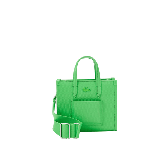 Sac à main Lacoste CHANTACO CLASSICS vert oseille vue de face Nevada Maroquinerie