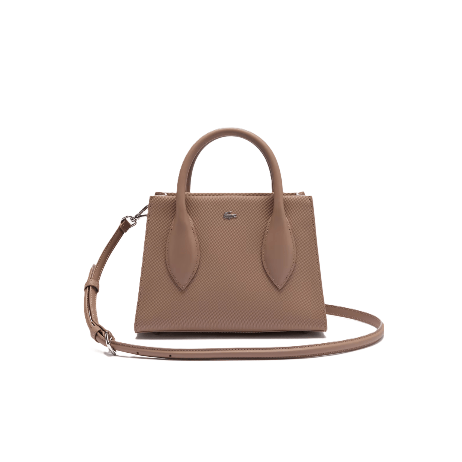 Sac à main Lacoste taupe avec anses structurées