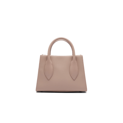 Sac à main femme Lacoste taupe vue de dos