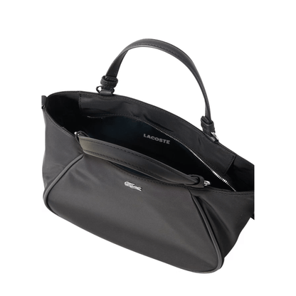 Intérieur du sac Lacoste Day In L noir avec poche zippée