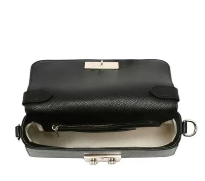 Sac bandoulière Lacoste NF5099PH Champs Elysées noir cuir de vachette