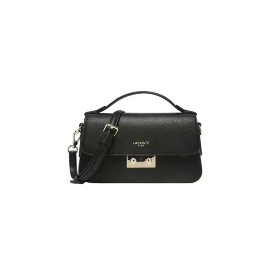 Sac bandoulière Lacoste NF5099PH Champs Elysées noir cuir de vachette